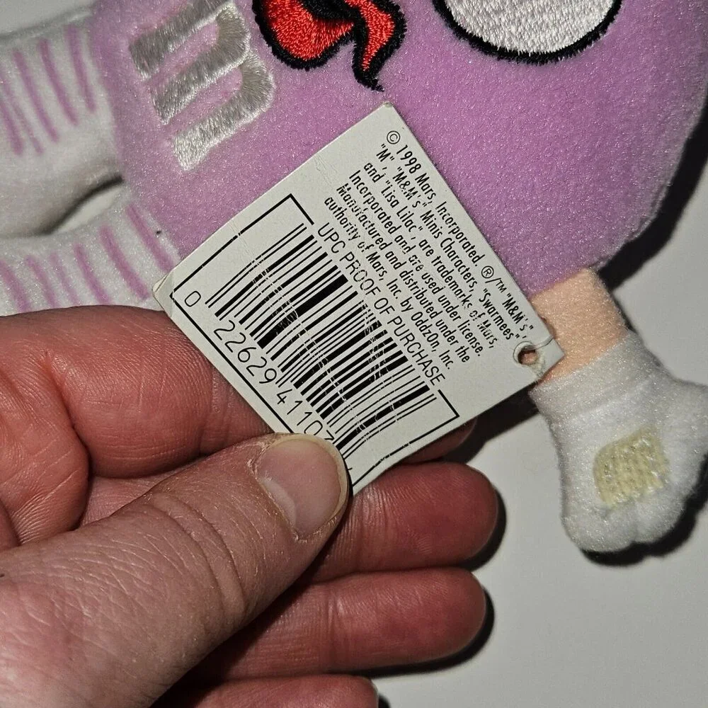 VTG Lisa Lilac M&M Minis Swarmees Purple Plush Small 5
